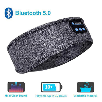 Comfortable Bluetooth Sleeping Band Headphone Music Eye Mask Soft Elastic Wireless Sport Headband Headset